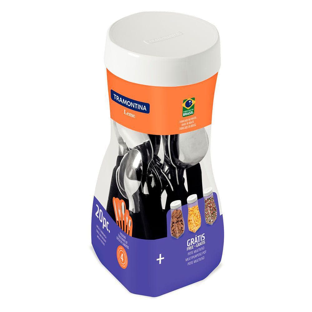 Faqueiro Tramontina Leme em Inox 20 Peças