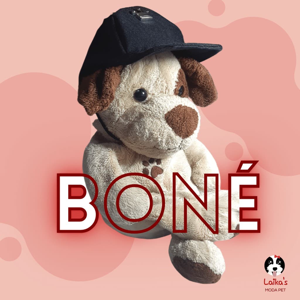 Boné Pet Várias Estampas - Fechamento Regulável, boné para pets de porte pequeno ou grande