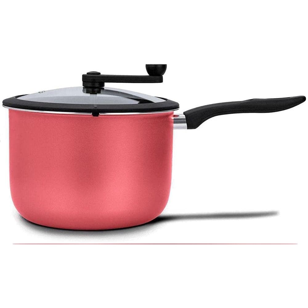 Pipoqueira Antiaderente Tampa de Vidro 4,20 Litros Cereja Brinox - NÃO GRUDA