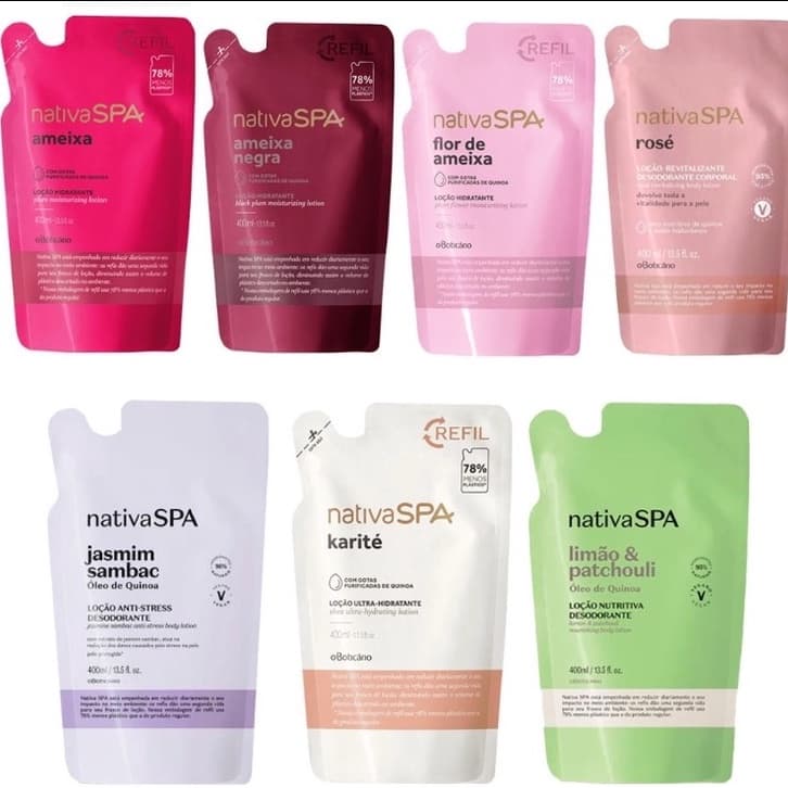 Refil Loção Desodorante Hidratante Corporal Nativa SPA  350ml O Boticário - O Boticário