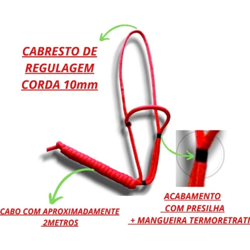 Cabresto de Regulagem Para Cavalo Burçal Oferta (NOVO)