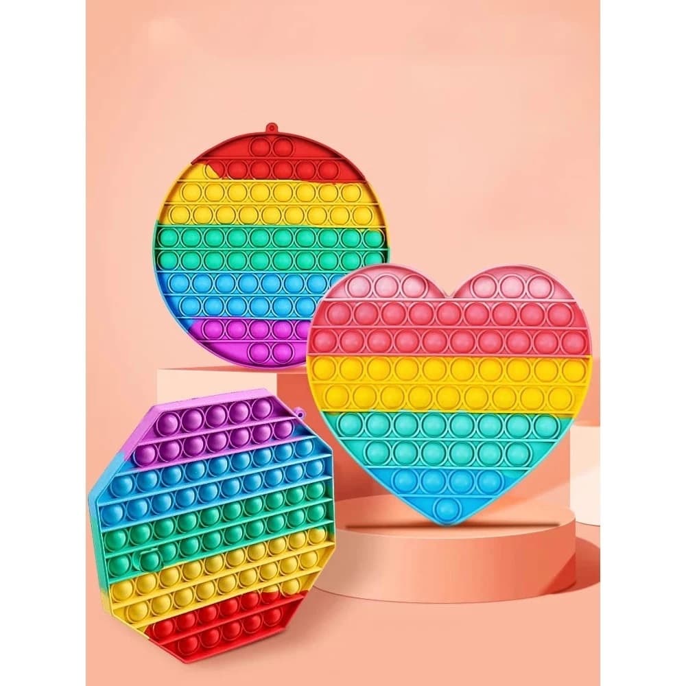 Pop It Modelo Grande Fidget Toy  Diversao Divertido Brincadeira de Crianca Aperta Bolhas Anti Stress