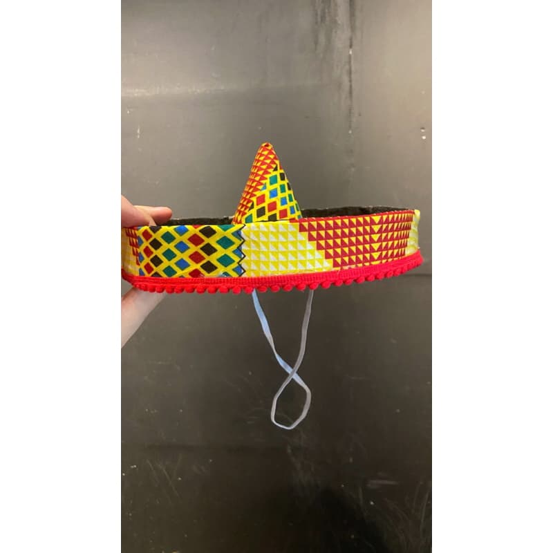 Chapéu mexicano para cachorro e gato pet