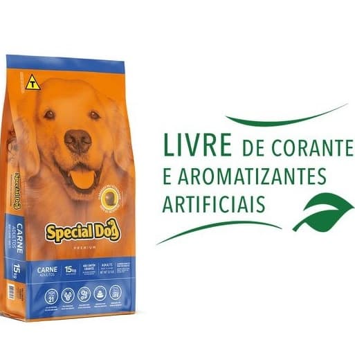 Ração Special Dog Carne Premium Adulto PACOTE 15 Kg