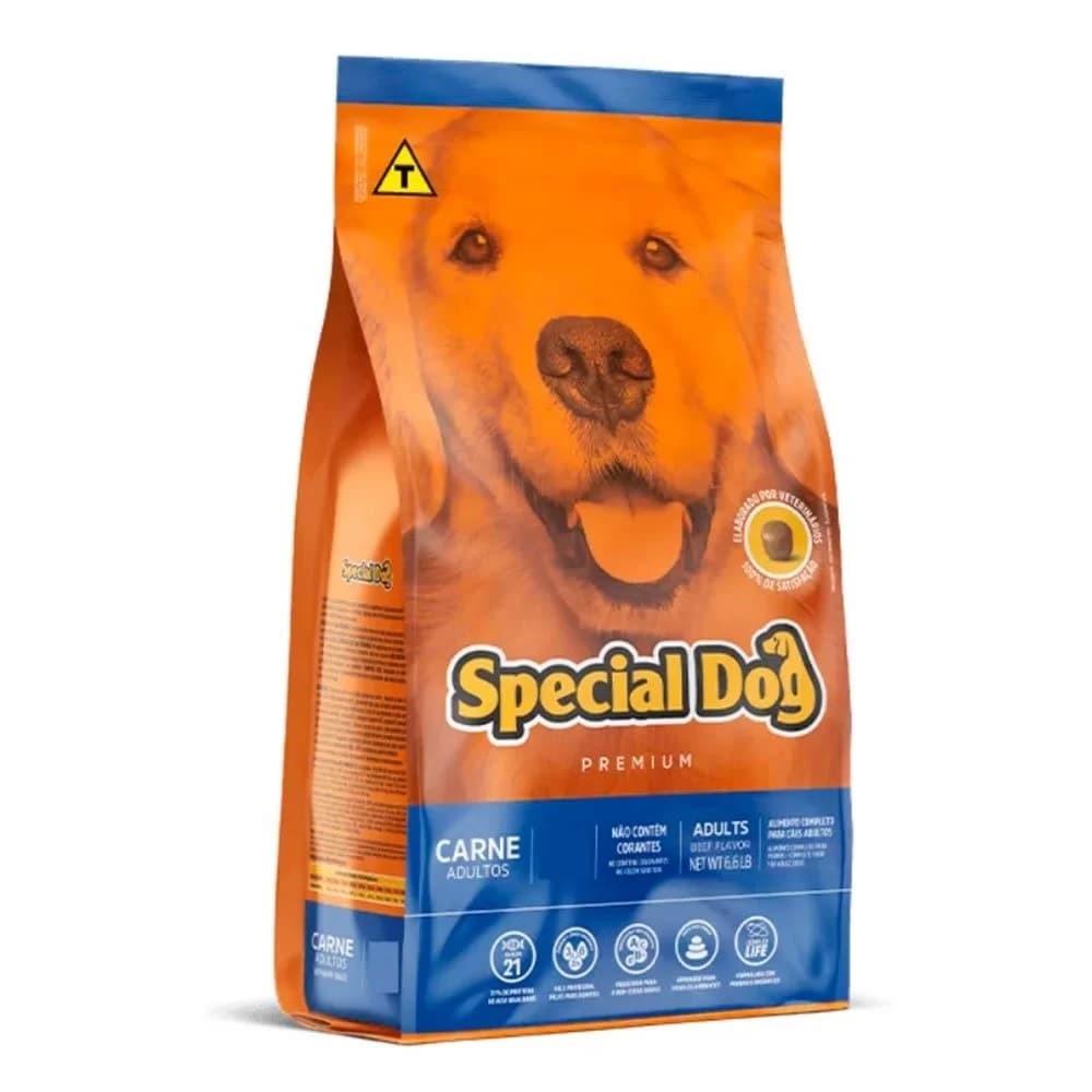 Ração Special Dog Premium Carne para Cães Adultos 20kg