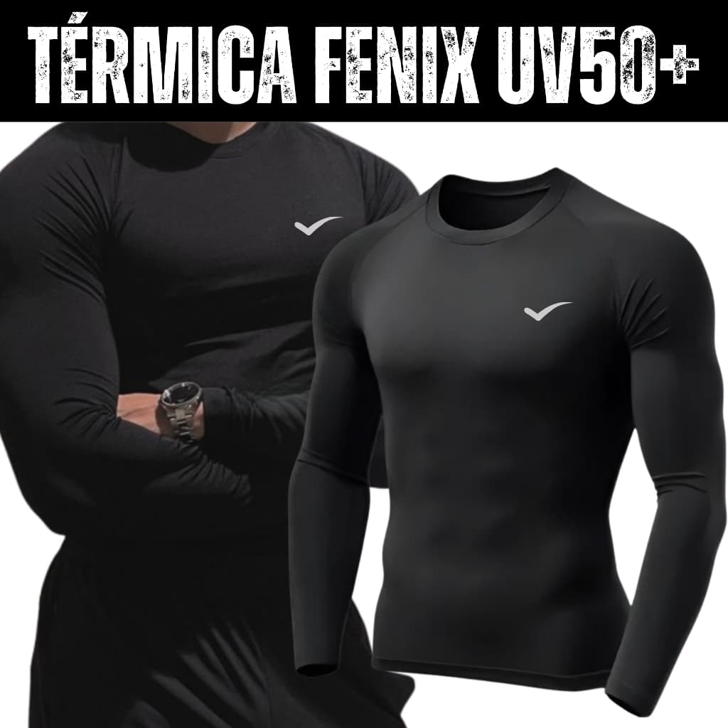 Camisa Térmica Masculina Blusa térmica Com Proteção Uv50+