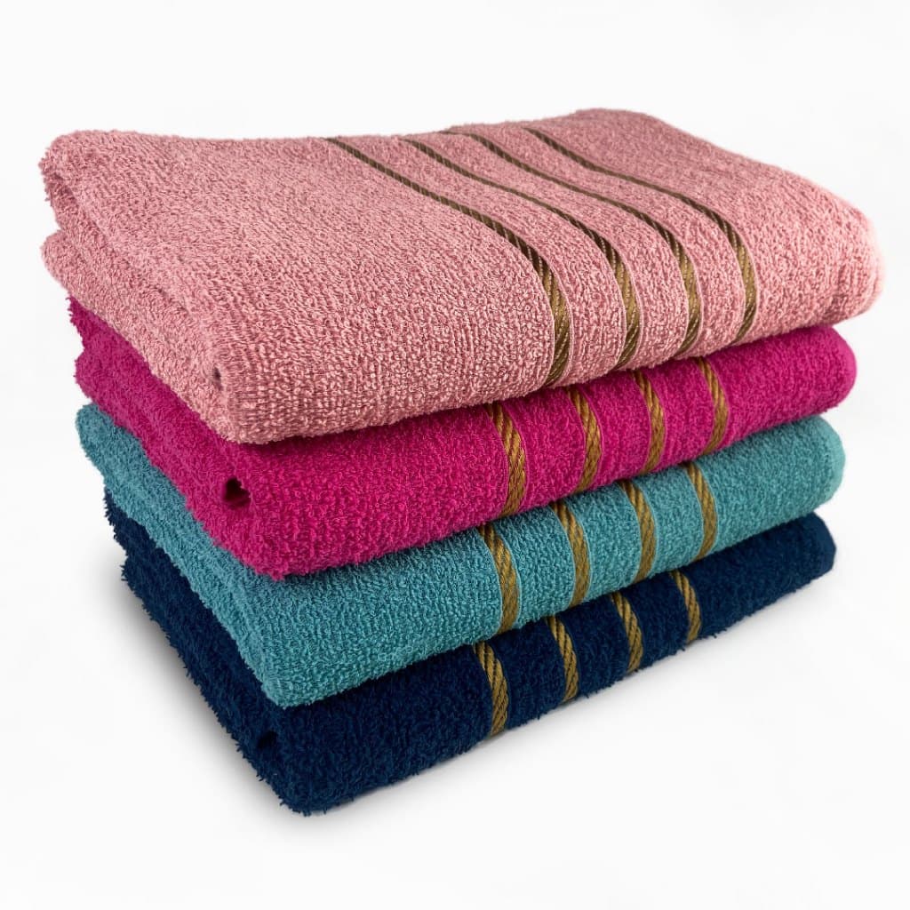 Kit 4 Toalhas 100% Algodão Felpuda Alta Absorção - Toalha de Rosto