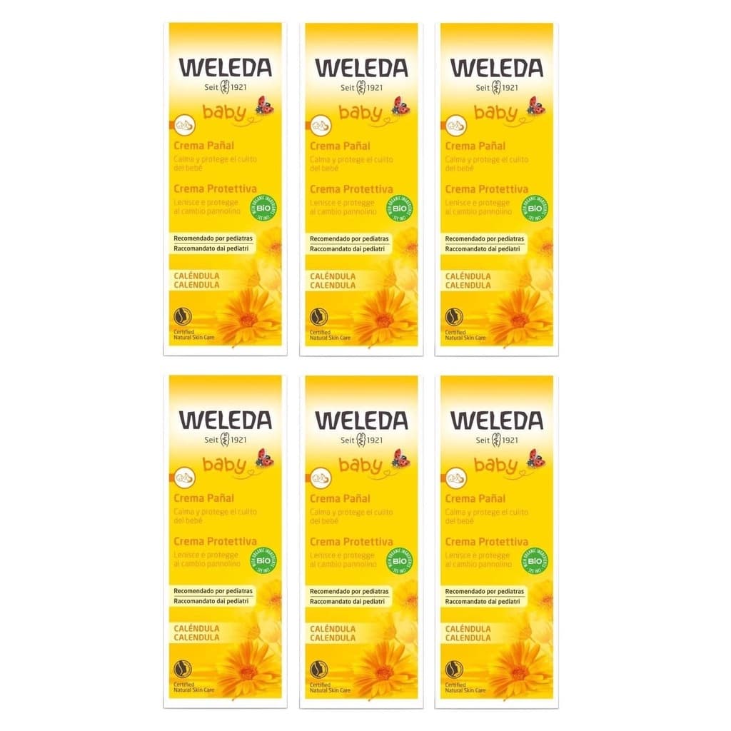 Kit Weleda Baby Calêndula Creme Para Assadura com 6 Unidades De 75ml