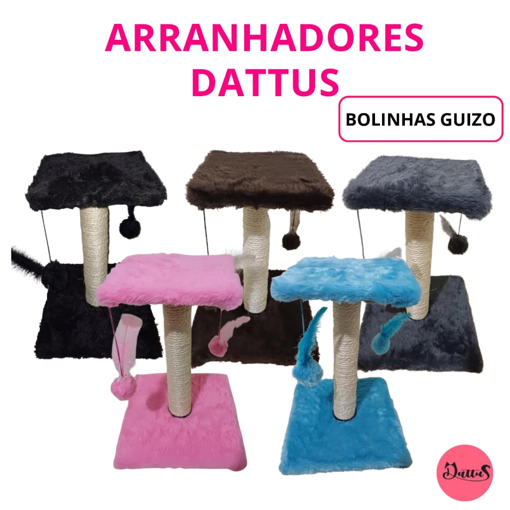 Arranhador para gatos/arranhador gatos com bolinhas de guizo e cordas da cor do produto