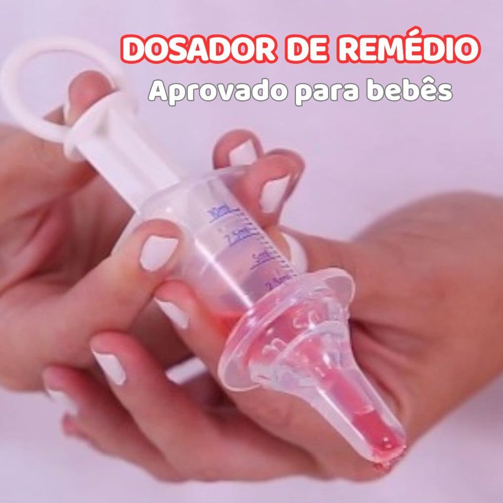 Dosador de Remédios  Com Bico de Silicone  Anti Engasgo -Buba