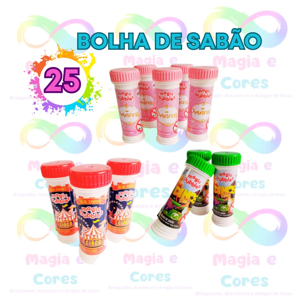 25 Bolha de Sabão ( brinquedo).