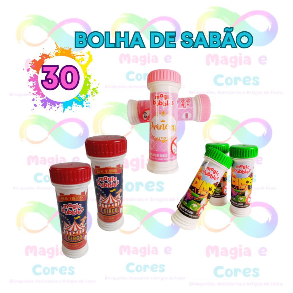 30 Bolha de Sabão (Brinquedo).