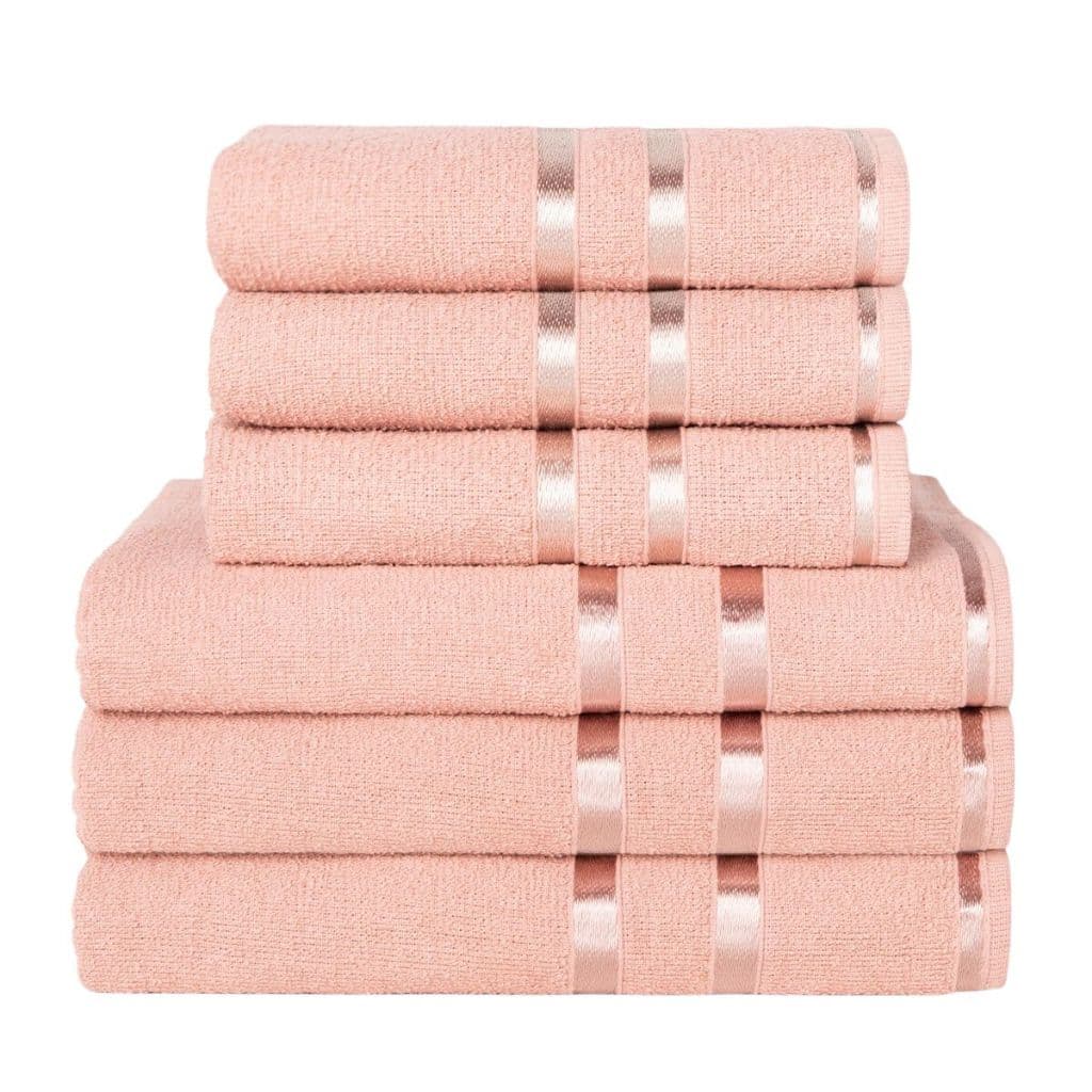 Kit com 6 Toalhas Lyra (3 BANHO + 3 ROSTO) - 100% ALGODÃO