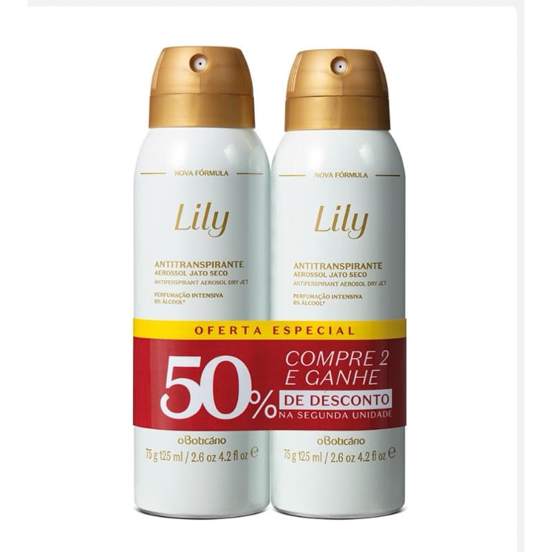 Promo Pack Desodorante Antitranspirante Lily (2 unidades)