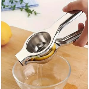 Espremedor Chef Gourmet De Limão Aço Inox Maciço Super Forte