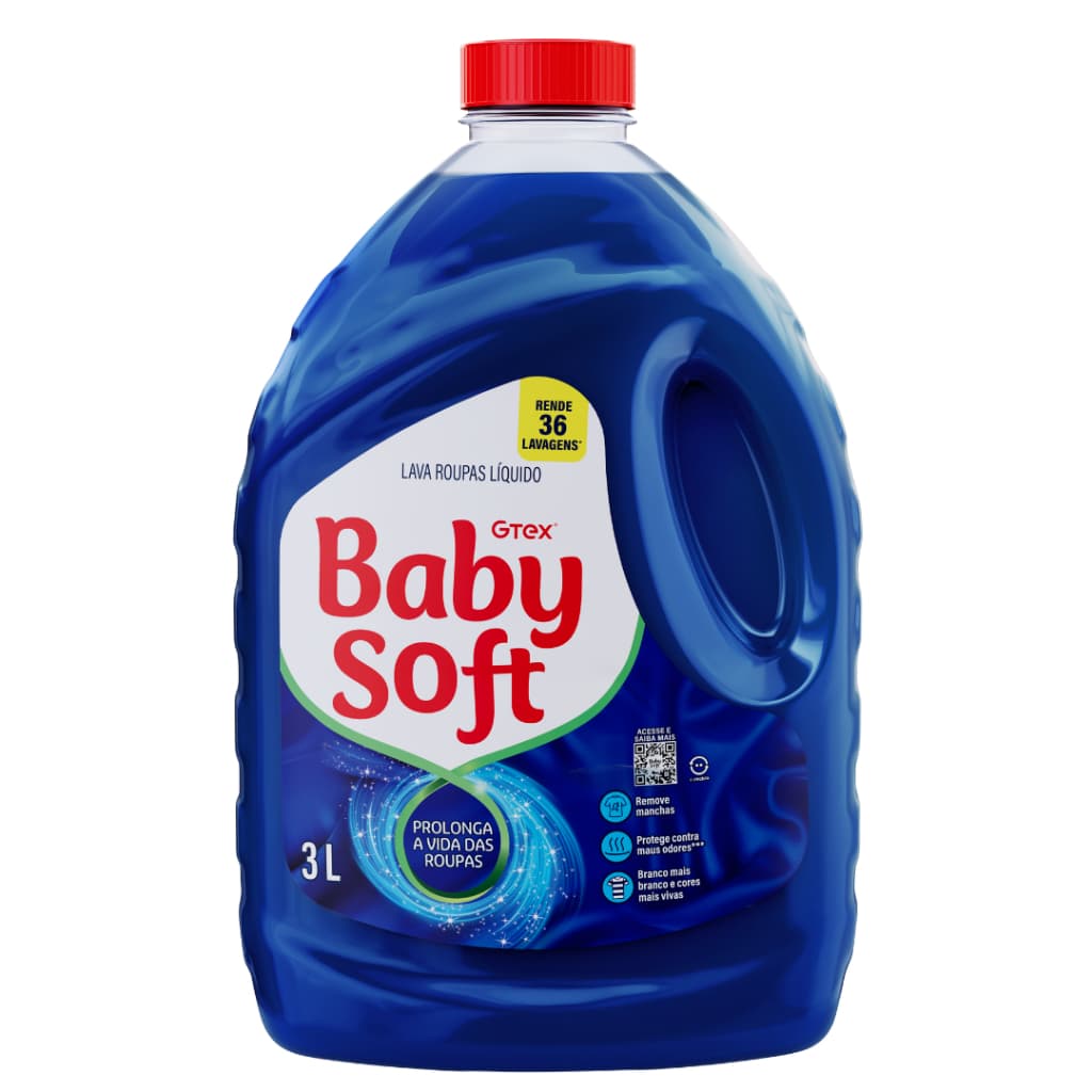 LAVA ROUPAS LIQUIDO BABY SOFT MAX PERFORMANCE - AZUL 3L