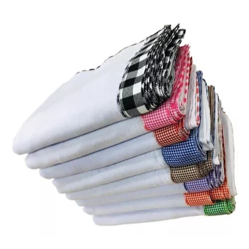 Pano De Prato Atacado Xadrez Gigante Kit Com 5 Peças Atacado Pé de Galinha