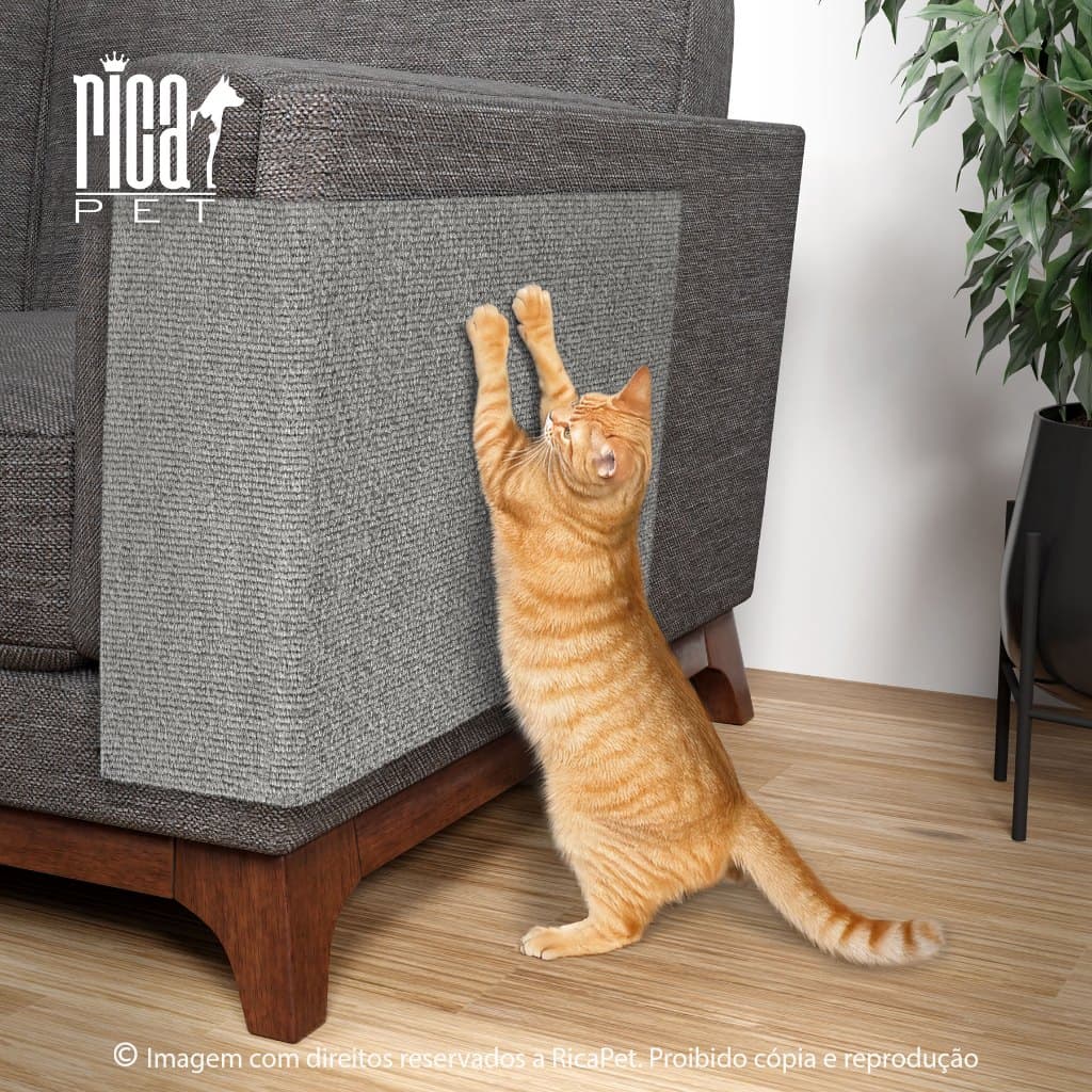 Arranhador Adesivo para Gato Protetor para Sofá e Cama Box - Carpete Premium