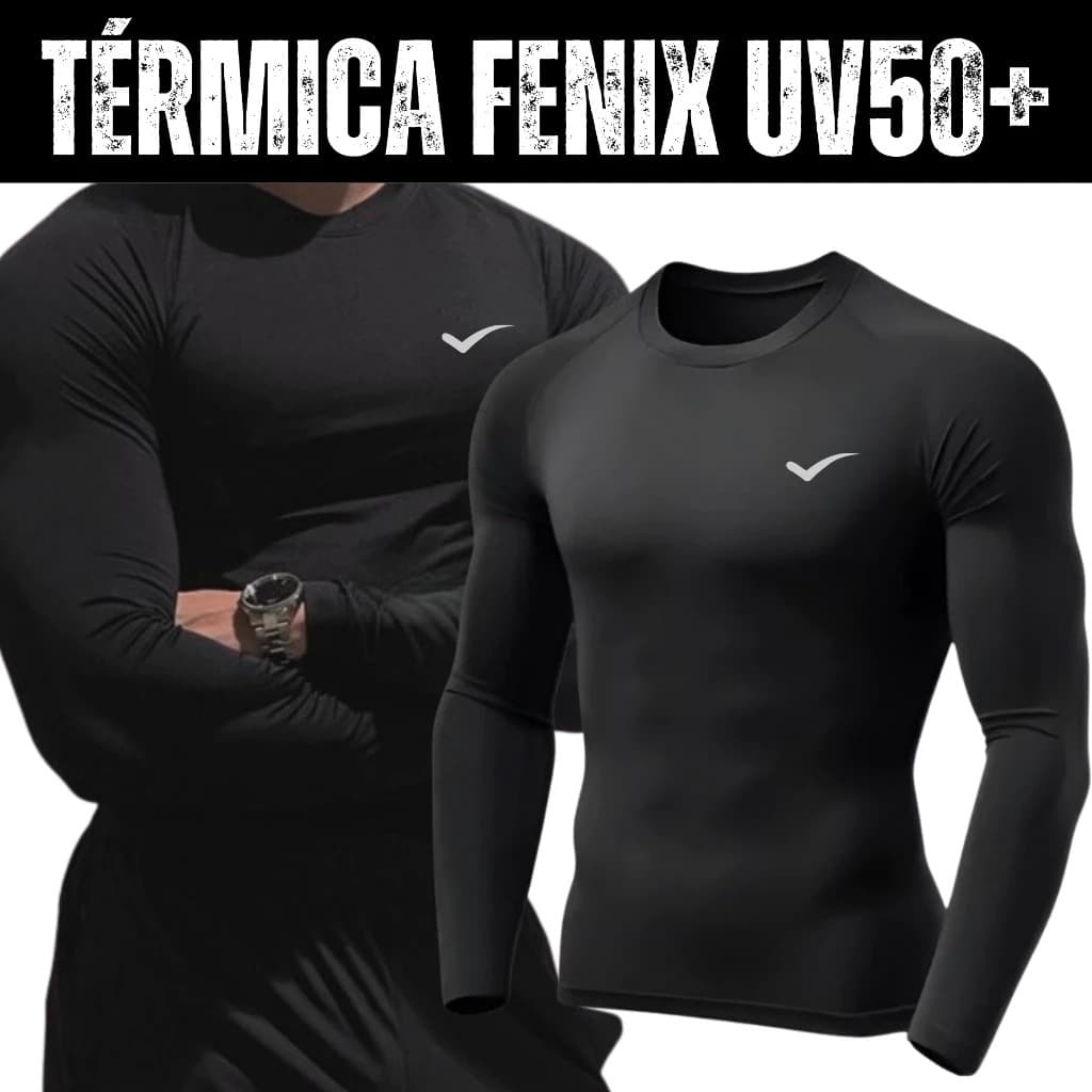 Blusa Termica Masculina Proteção UV Fator 50+ Fenix