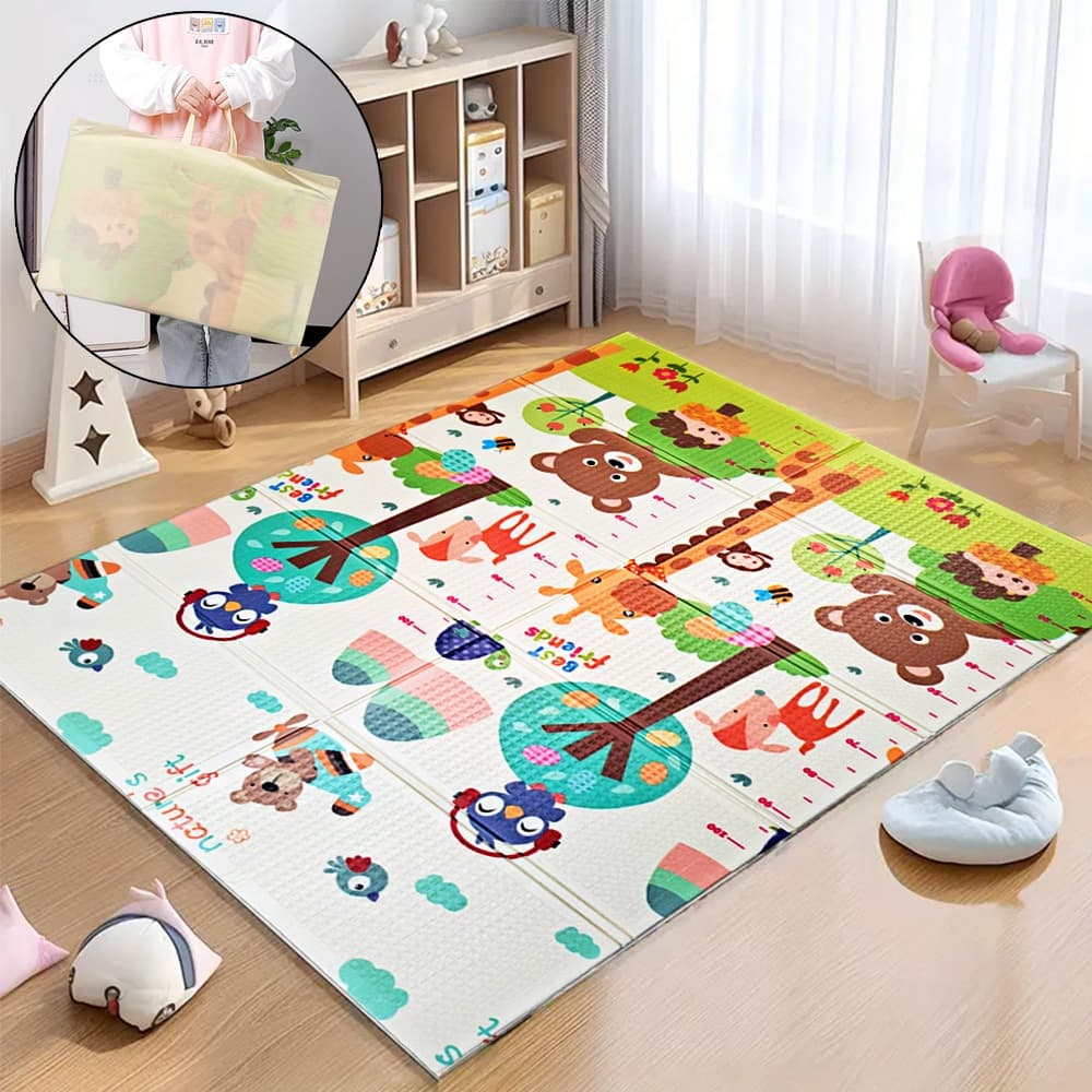 Tapete Infantil de Atividades Dupla Face - Diversão e Aprendizado para os Pequenos