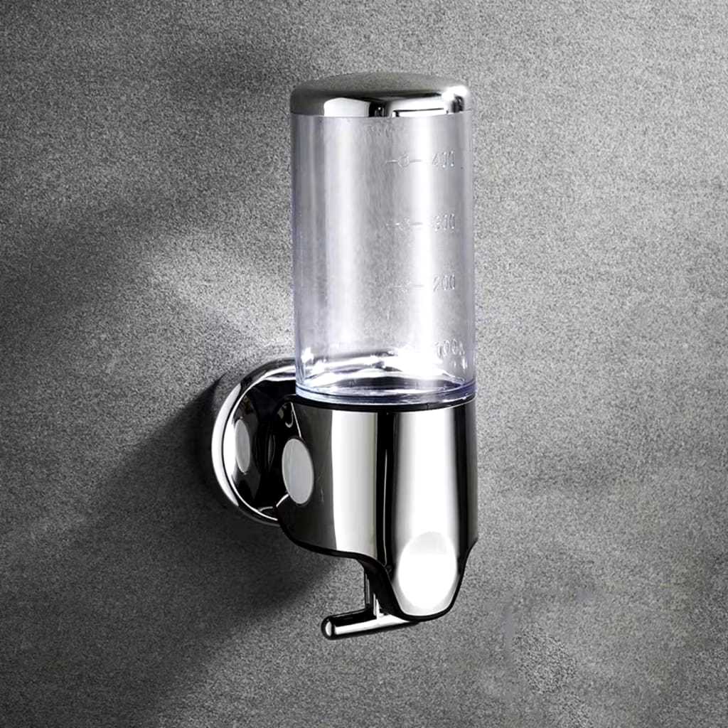 Dispenser  Manual Sabonete Líquido Shampoo Suporte Parede Banheiro Cozinha Detergente Prático
