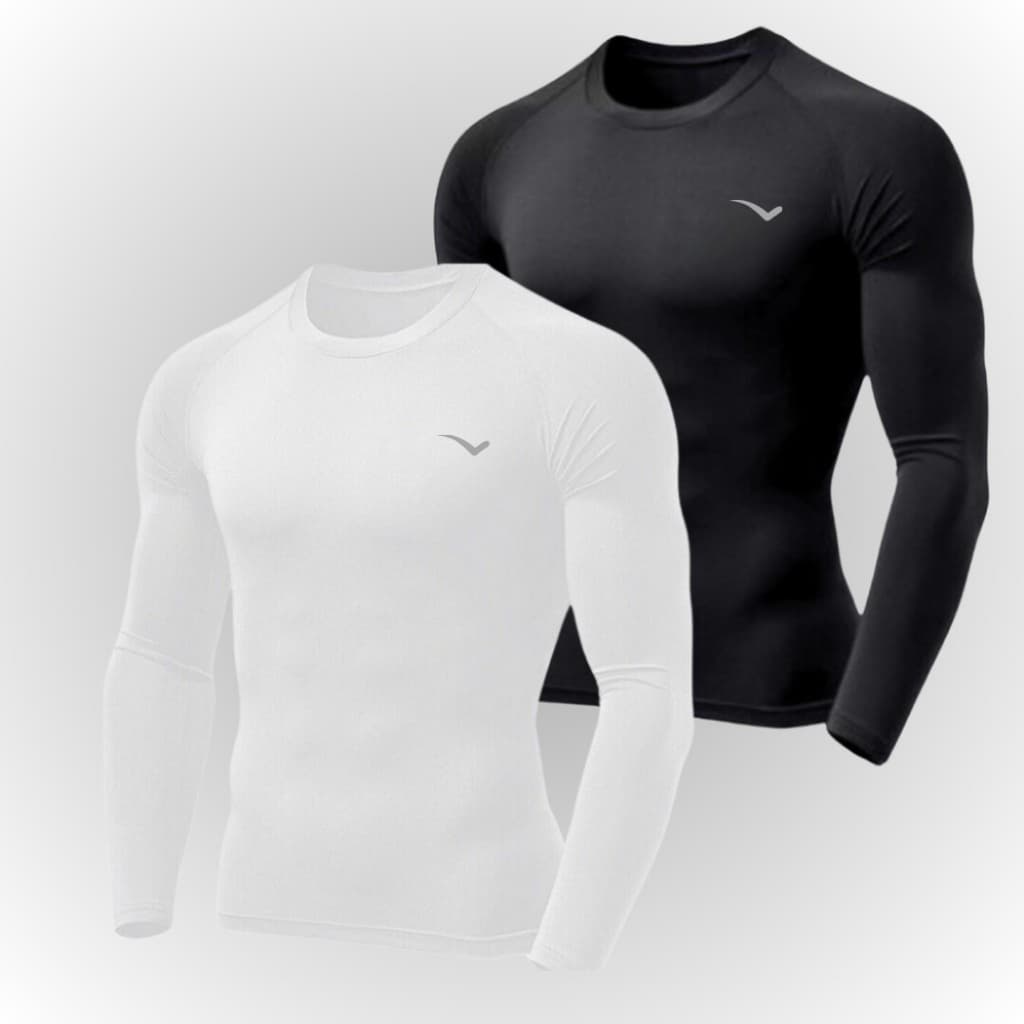 Camisa Térmica segunda pele Masculina Com Proteção Uv