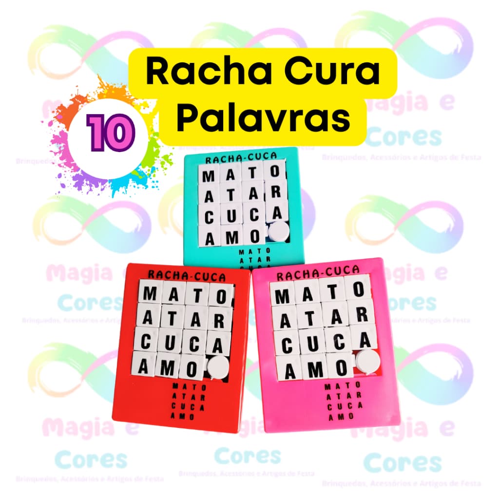 Kit 10 Racha Cuca Jogo Brinquedo infantil e Adulto