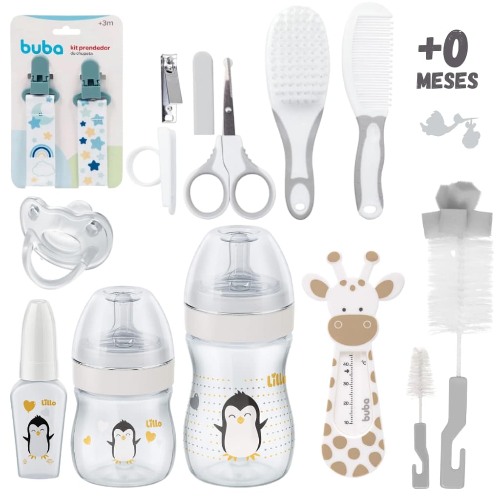 Kit Bebe Recém Nascido Completo Enxoval Cuidados e Higiene +0 Meses Neutro