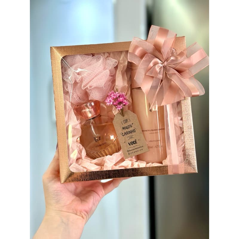 Kit Presente Personalizado Boticário, Eudora, Natura -  Mulher, Aniversario, Dia das Mães, Namorada, Natal, Amiga, Sogra