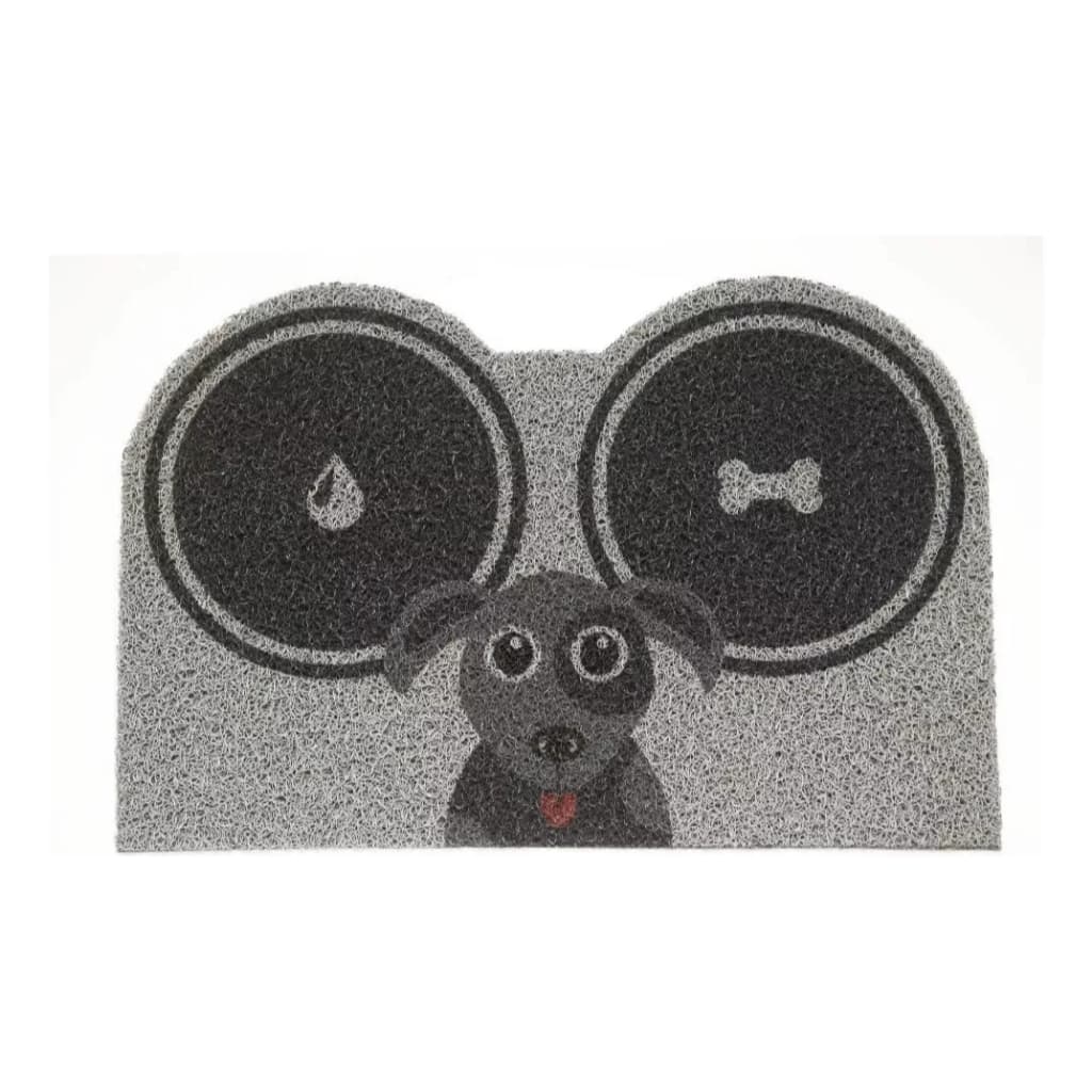 Tapete Capacho Vinil Pet Dog Cachorro Comedouro Super Print Hora Do Lanche Kapazi 40cm x 60cm