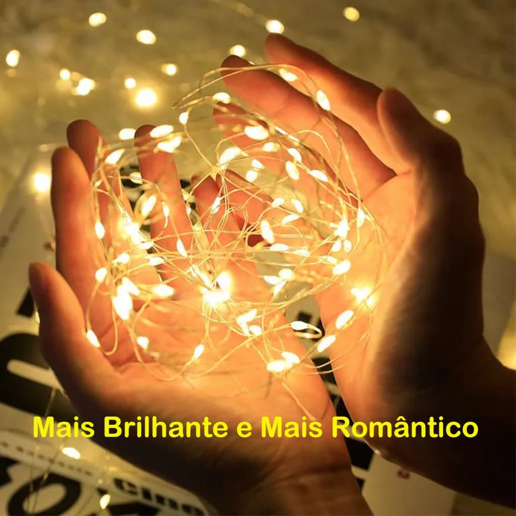 1/5/10 Fios de Fada Cordão De Luzes Natal E Festa Luzes De Decoração 2m ou 3m 30 LEDs 3 Pilha