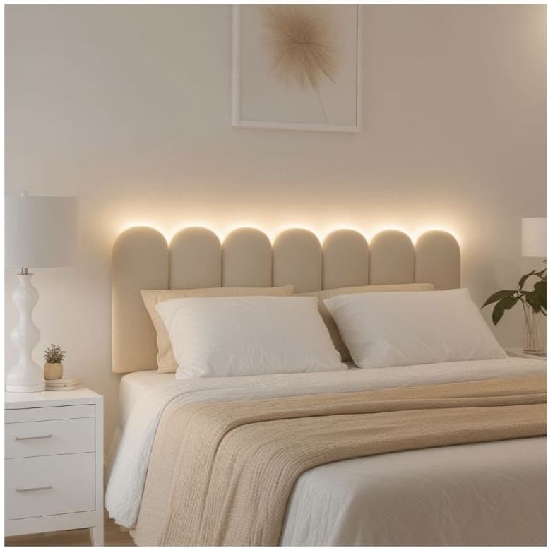 Cabeceira Nuvem Decorativa – Disponível para Cama Solteiro, Casal, Queen e King - Envio Rápido