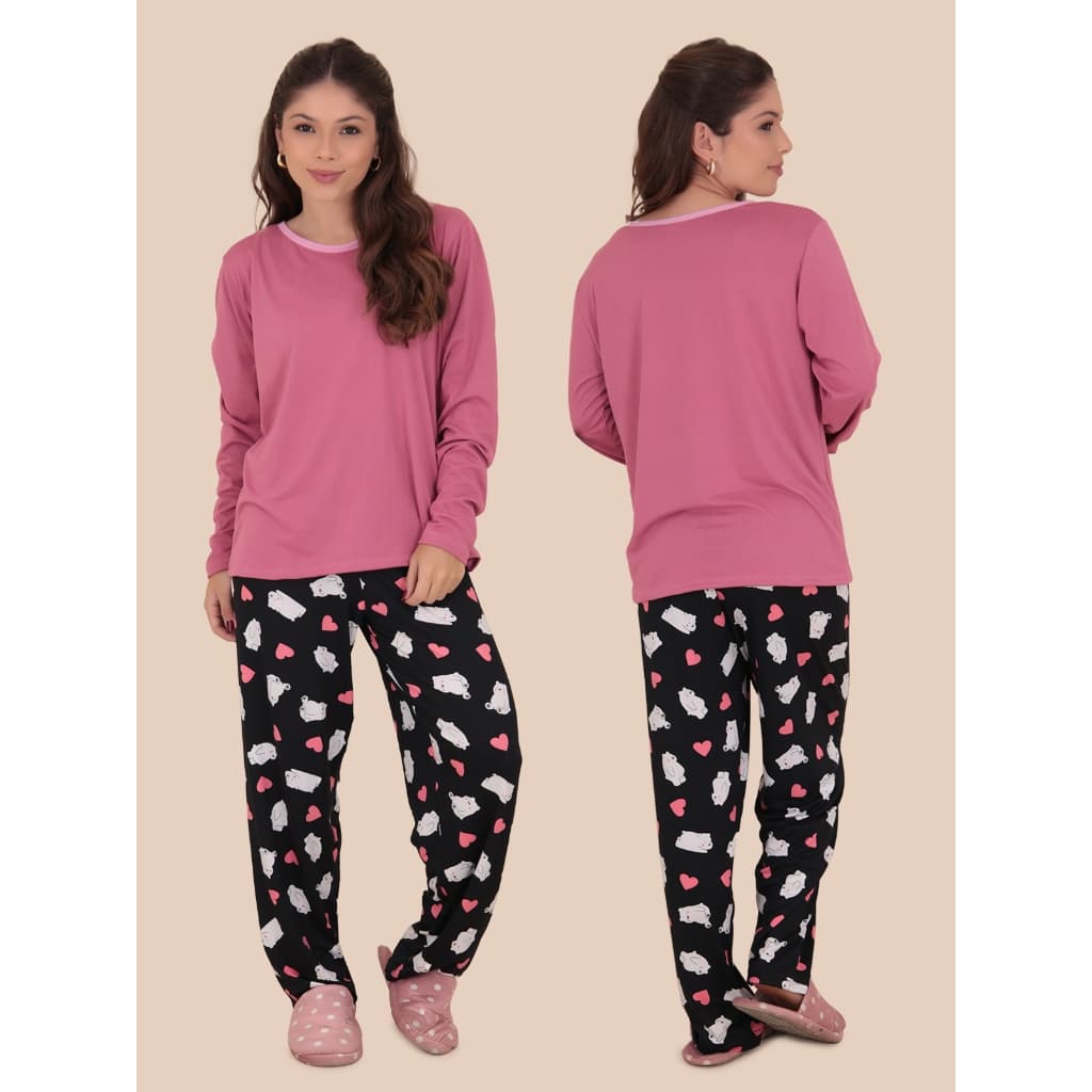 Pijama Sonho Inverno Manga Longa