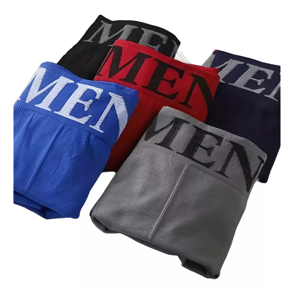 Kit Com 4 Cuecas Boxers Lisas Masculinas De Microfibra Box Conforto para o dia a dia