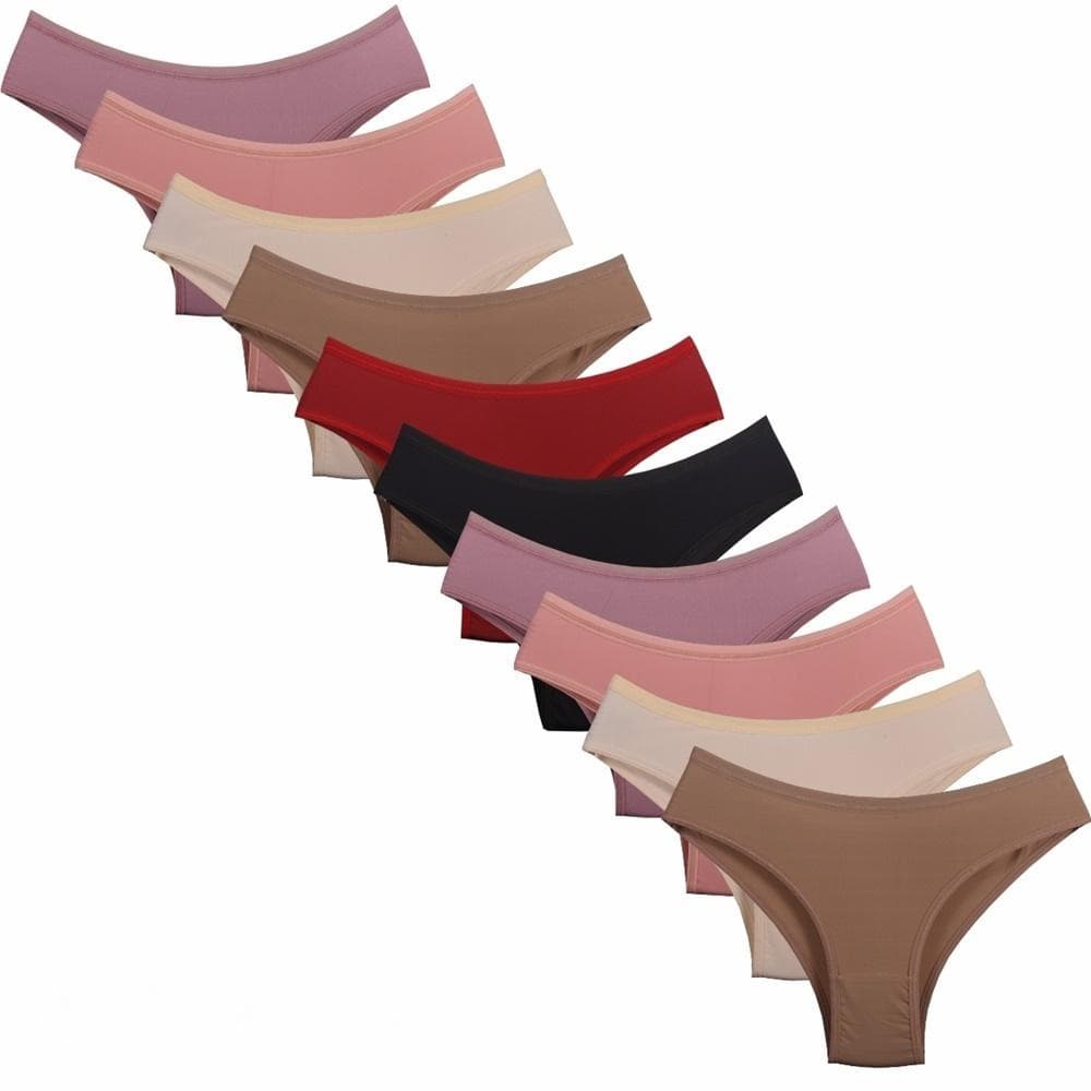 Kit 5 Calcinhas 100% Algodão Confortável Básica Cores Variadas
