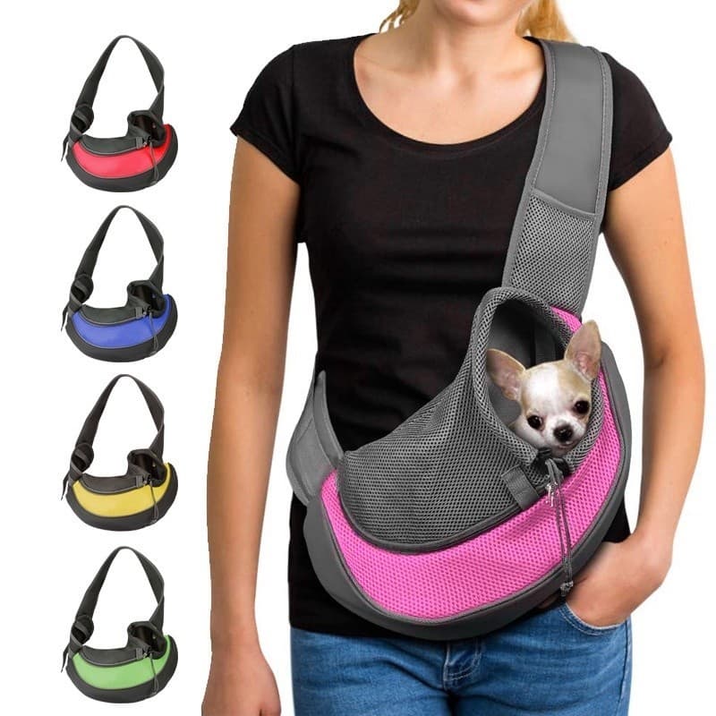 Bolsa de Ombro para Pet Cachorro e Gato Transversal Confortável e Prática para Transporte de Animais