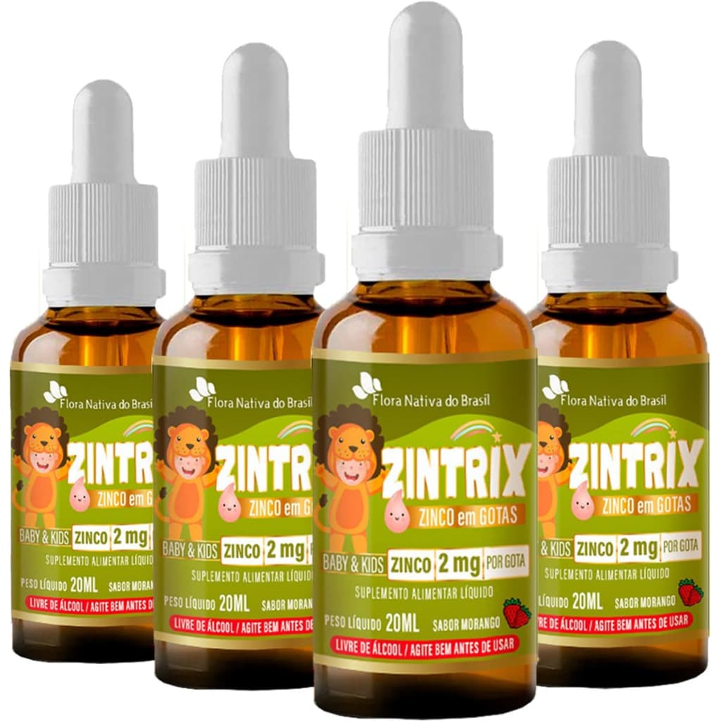 Zintrix Kids Zinco em Gotas Infantil 20ml Flora Nativa