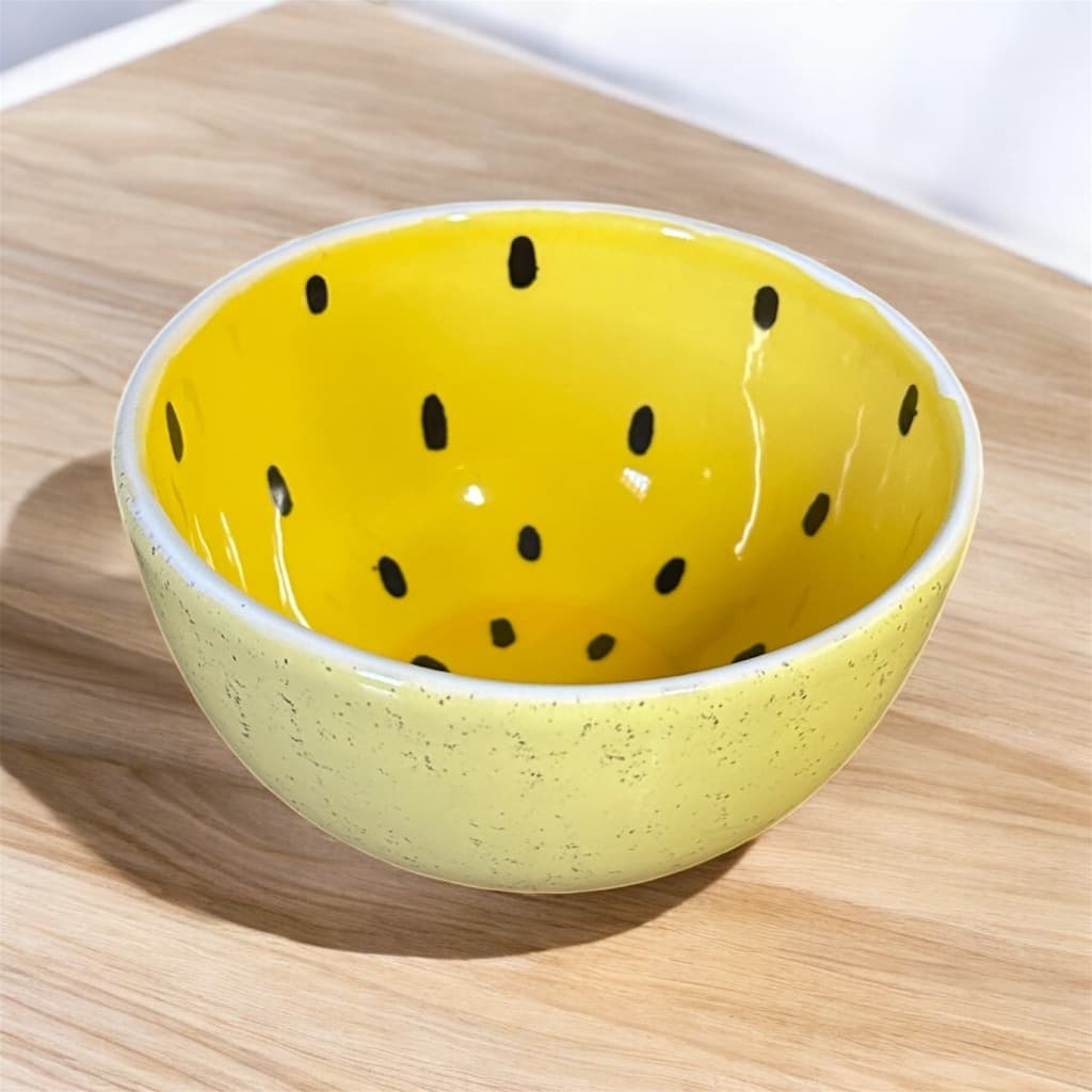 Tigela de Maracujá Bowl Decorado 600ml Feito de Cerâmica