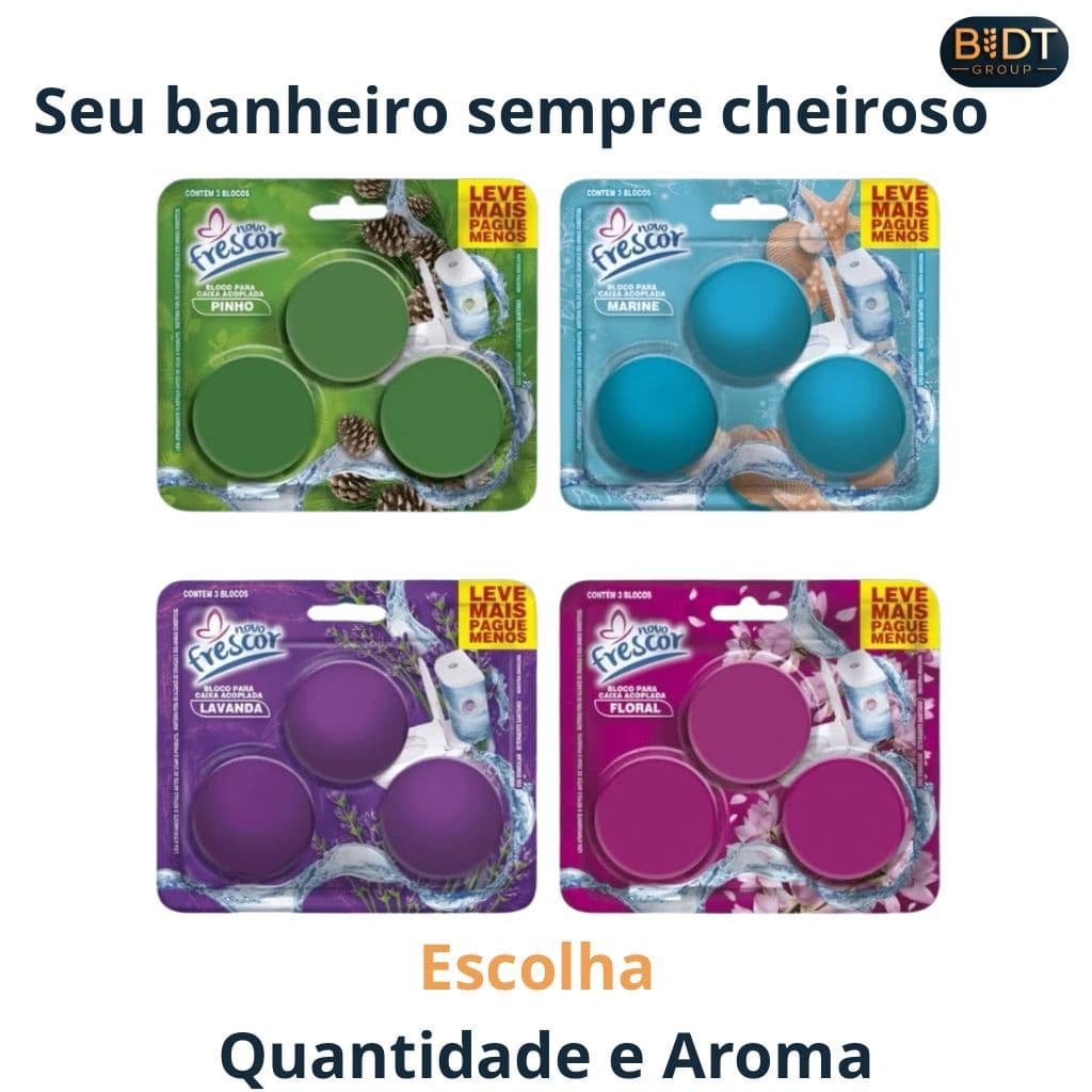 Kit 9 Bloco Sanitário Acoplada Pastilha Tablete p Caixa Acoplada Pedra Sanitária Limpa Desinfeta