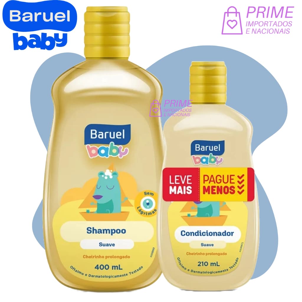 Kit Shampoo 400ml + Condicionador 210ml Baruel Baby Suave