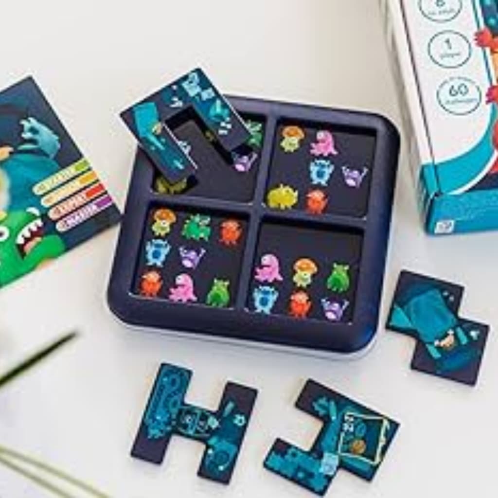 Monster Hide and Seek jogo educativo infantil com 60 desafios lógica concentração foco e raciocínio