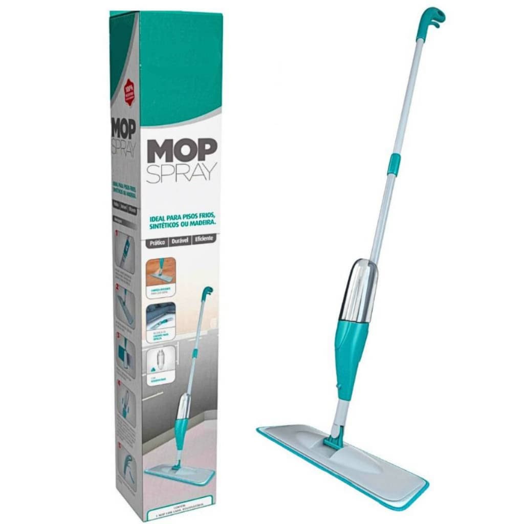 Mop Spray PRO Magico Com Reservatorio Rodo De Limpeza Refil Microfibra