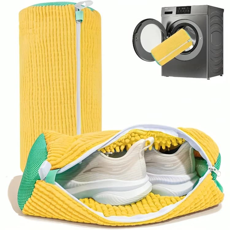 Saco Ou Bolsa De Lavar Tenis Sapato Armazenamento Malha Lavanderia Maquina Anti Deformação