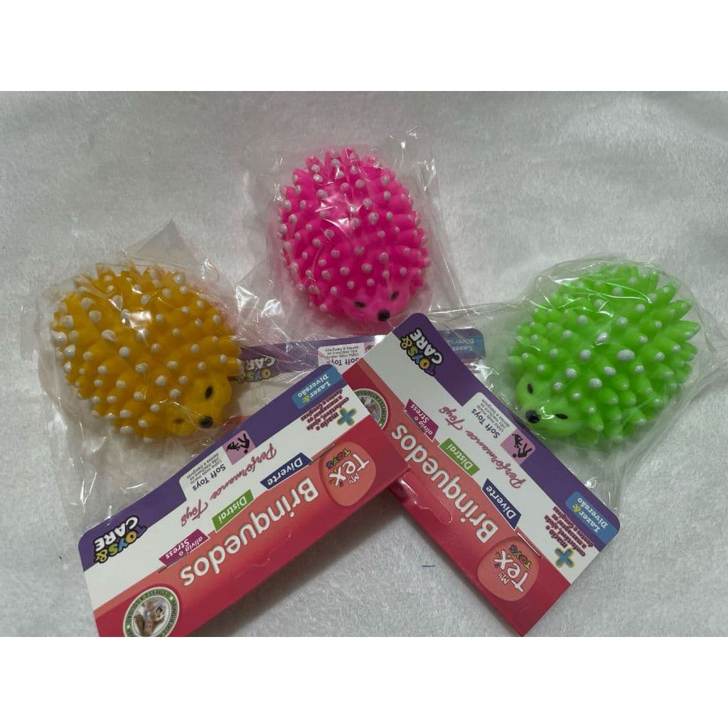 Brinquedo Pet Vinil Porco Espinho 10cm - Varias Cores