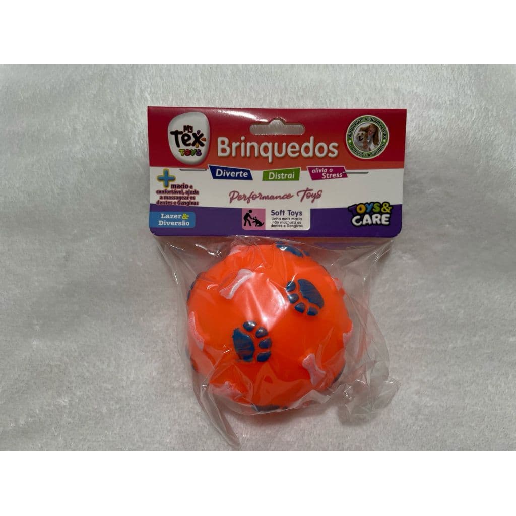 Brinquedo Pet Vinil Bolinha - Pata e Osso 8cm