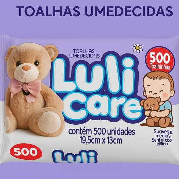 Luli Care 500 unidades Toalhas Umedecidas Baby