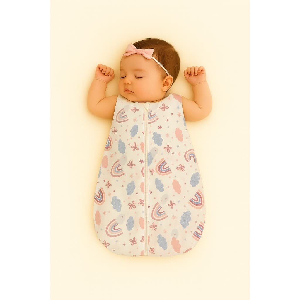 Saco de dormir de bebê body Sherpa quentinho estampado