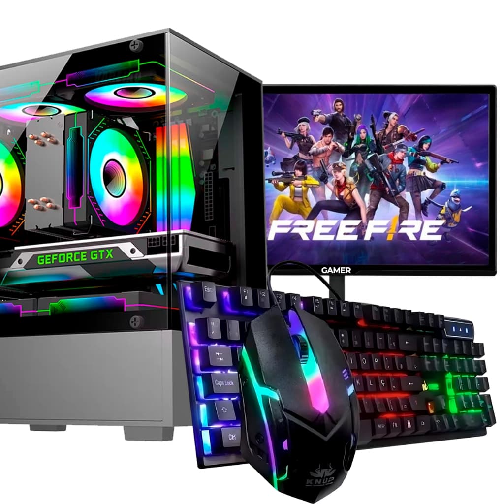 Computador Gamer Intel Core I5 4gb Ram SSD 120GB Gamer GT 210 + Monitor 15"