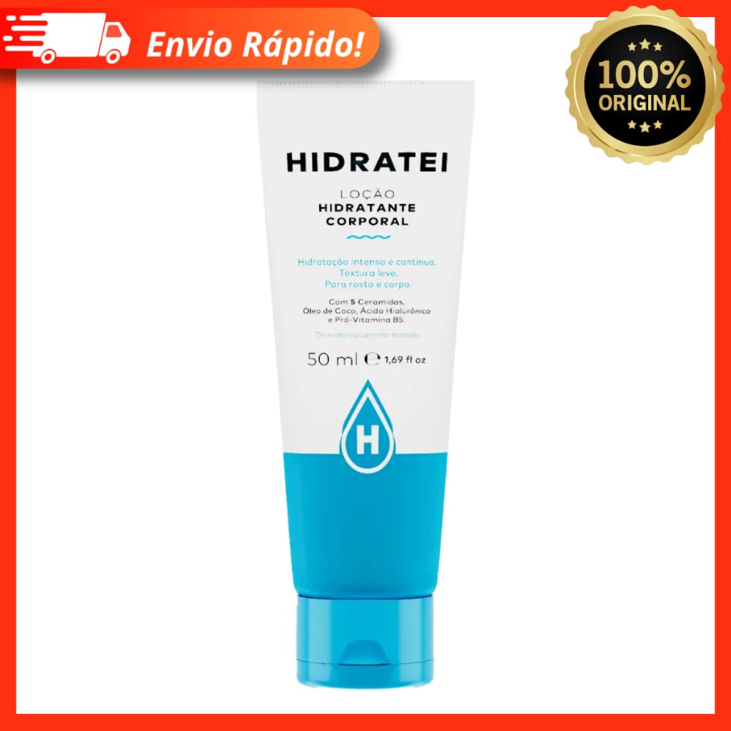 Loção Hidratante Corporal Hidratei 50ml - Para Rosto e Corpo