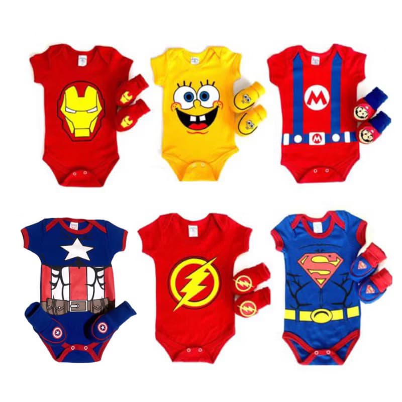 kit 2 peças body-pantufa bebê temáticos, temas roupas infantil-mêsversário-rn rescém nascidos